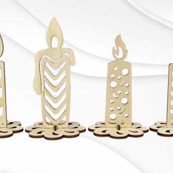 Intra απο ξύλο plywood 3mm-4mm πάχος - Δώρο Κερί Σχεδιασμός Laser Cut 8 Patterns Δίασταση 103x39 cm INTRAFABR-107519056 - Image 3