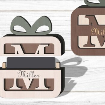 Intra απο ξύλο plywood 3mm-4mm πάχος - Πακέτο θήκης δωροκάρτας Laser Cut Δίασταση 30x20 cm INTRAFABR-113915074 - Image 1