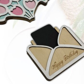 Intra απο ξύλο plywood 3mm-4mm πάχος - Κάτοχος δωροκάρτας Χρόνια πολλά Δίασταση 20x20 cm INTRAFABR-89757253 - Image 5