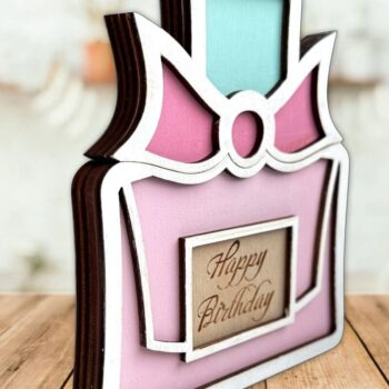 Intra απο ξύλο plywood 3mm-4mm πάχος - Κάτοχος δωροκάρτας Χρόνια πολλά Δίασταση 20x20 cm INTRAFABR-89921174 - Image 2