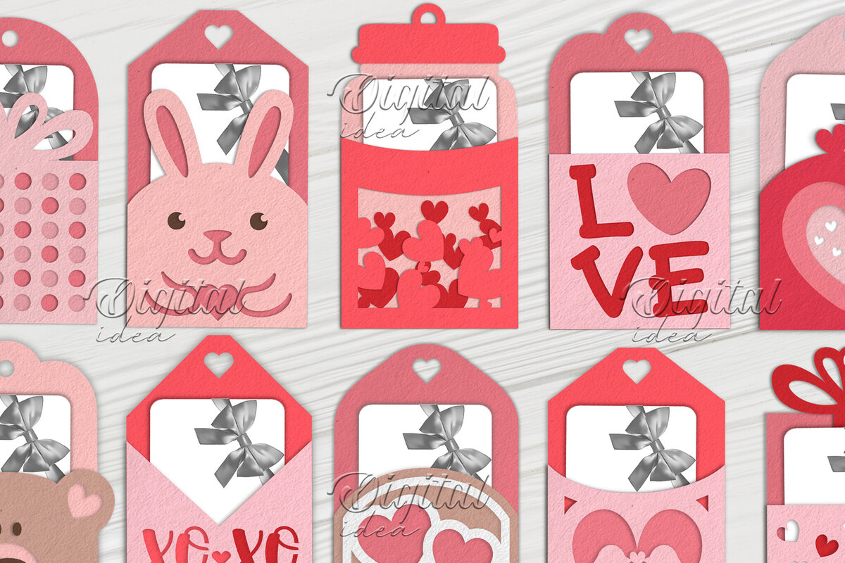 Intra απο ξύλο plywood 3mm-4mm πάχος - Πακέτο ετικετών θήκης δωροκάρτας. του Αγίου Βαλεντίνου Δίασταση 20x20 cm INTRAFABR-83085525