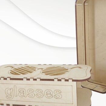 Intra απο ξύλο plywood 3mm-4mm πάχος - Θήκη δώρου για γυαλιά, σχέδιο κοπής με λέιζερ. Δίασταση 163x67 cm INTRAFABR-71848784 - Image 1