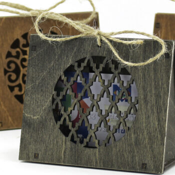 Intra απο ξύλο plywood 3mm-4mm πάχος - Δώρο, Κουτί πιστωτικής κάρτας. 7 Σχέδια Δίασταση 37x2 cm INTRAFABR-91360782 - Image 5