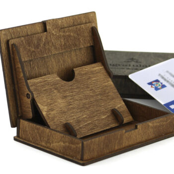 Intra απο ξύλο plywood 3mm-4mm πάχος - Δώρο, Κουτί πιστωτικής κάρτας.  κοπής με λέιζερ Δίασταση 37x2 cm INTRAFABR-90326537 - Image 4