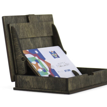 Intra απο ξύλο plywood 3mm-4mm πάχος - Δώρο, Κουτί πιστωτικής κάρτας.  κοπής με λέιζερ Δίασταση 37x2 cm INTRAFABR-90326537 - Image 6