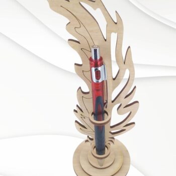 Intra απο ξύλο plywood 3mm-4mm πάχος - Θήκη δώρου για στυλό, σιλουέτα με πούπουλα. Δίασταση 178x71 cm INTRAFABR-122077129 - Image 5