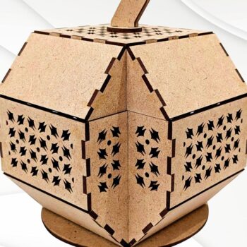 Intra απο ξύλο plywood 3mm-4mm πάχος - Δώρο κοσμηματοπωλείο Apple, Design Cut Laser Δίασταση 146x120 cm INTRAFABR-112324650 - Image 1