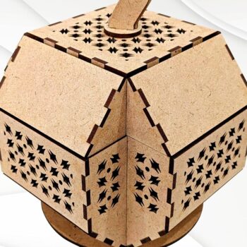 Intra απο ξύλο plywood 3mm-4mm πάχος - Δώρο κοσμηματοπωλείο Apple, Design Cut Laser Δίασταση 146x120 cm INTRAFABR-112324650 - Image 2