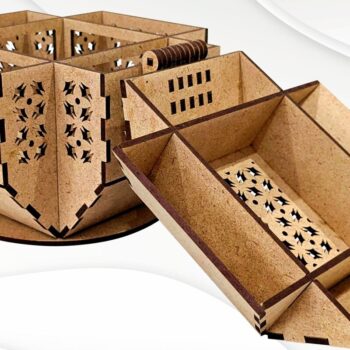 Intra απο ξύλο plywood 3mm-4mm πάχος - Δώρο κοσμηματοπωλείο Apple, Design Cut Laser Δίασταση 146x120 cm INTRAFABR-112324650 - Image 4