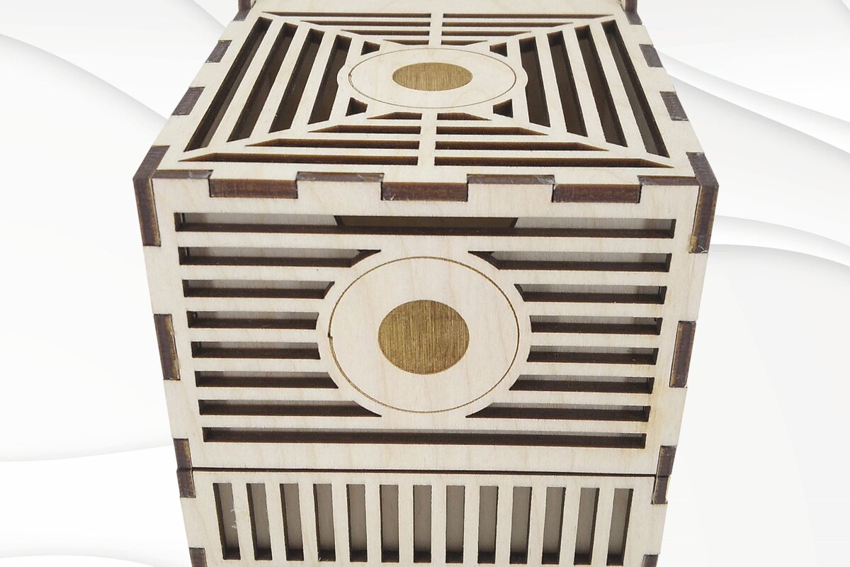 Intra απο ξύλο plywood 3mm-4mm πάχος - Δώρο κοσμηματοπωλείο, Laser Cut  Design. Δίασταση 90x89 cm INTRAFABR-73905971