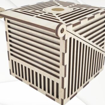 Intra απο ξύλο plywood 3mm-4mm πάχος - Δώρο κοσμηματοπωλείο, Laser Cut  Design. Δίασταση 90x89 cm INTRAFABR-73905971 - Image 3