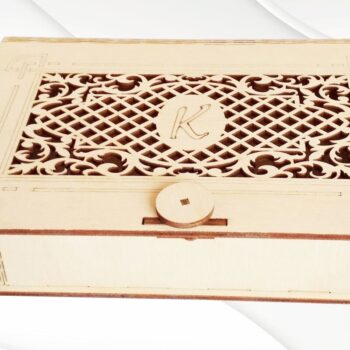 Intra απο ξύλο plywood 3mm-4mm πάχος - Κουτί κοσμημάτων δώρου,  Design Cut Laser. Δίασταση 196x144 cm INTRAFABR-34758951 - Image 2