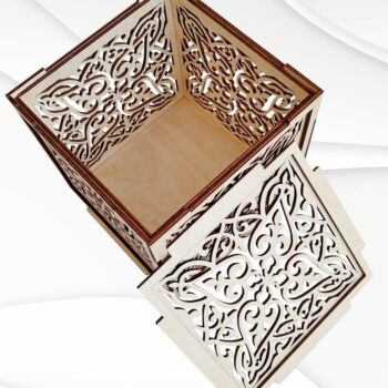 Intra απο ξύλο plywood 3mm-4mm πάχος - Δώρο Jewelry Box  Dxf Files for Laser Δίασταση 141x147 cm INTRAFABR-33885117 - Image 4