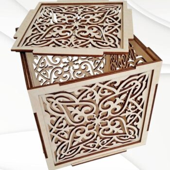 Intra απο ξύλο plywood 3mm-4mm πάχος - Δώρο Jewelry Box  Dxf Files for Laser Δίασταση 141x147 cm INTRAFABR-33885117 - Image 5