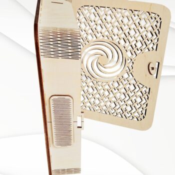 Intra απο ξύλο plywood 3mm-4mm πάχος - Κουτί δώρου με μοτίβο, Laser Δίασταση 4x6 cm INTRAFABR-74690696 - Image 4