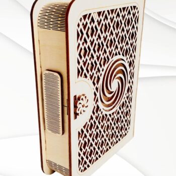 Intra απο ξύλο plywood 3mm-4mm πάχος - Κουτί δώρου με μοτίβο, Laser Δίασταση 4x6 cm INTRAFABR-74690696 - Image 6