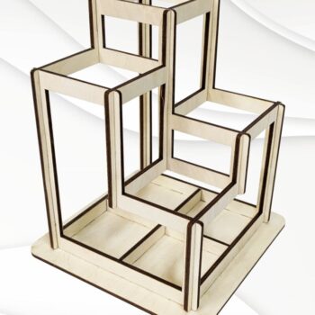 Intra απο ξύλο plywood 3mm-4mm πάχος - Οργάνωση βάσης δώρου, Laser Cut Δίασταση 153x130 cm INTRAFABR-123149445 - Image 2