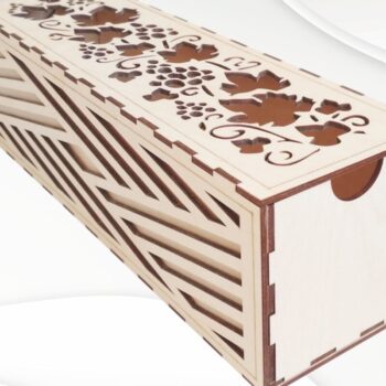 Intra απο ξύλο plywood 3mm-4mm πάχος - Δώρο Κουτί κρασιού  Design . Δίασταση 339x104 cm INTRAFABR-51736876 - Image 1