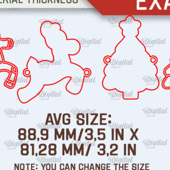 Intra απο ξύλο plywood 3mm-4mm πάχος - Πακέτο κοπής Laser Banners με μελόψωμο Δίασταση 30x20 cm INTRAFABR-107174878 - Image 2