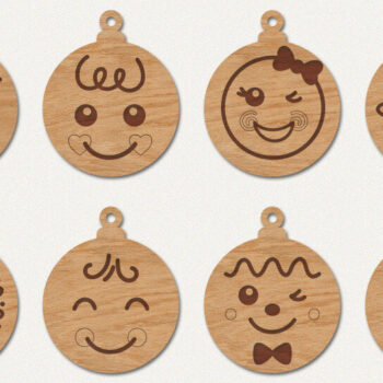 Intra απο ξύλο plywood 3mm-4mm πάχος - Δέσμη  στολίδι προσώπου με μελόψωμο Δίασταση 6x6 cm INTRAFABR-47093754 - Image 1