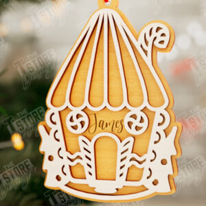 Intra απο ξύλο plywood 3mm-4mm πάχος - Gingerbread House | Χριστουγεννιάτικη διακόσμηση Δίασταση 6x6 cm INTRAFABR-106015825