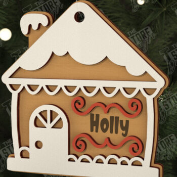 Intra απο ξύλο plywood 3mm-4mm πάχος - Πακέτο στολίδι με μελόψωμο | CNC Δίασταση 6x6 cm INTRAFABR-106125640 - Image 8