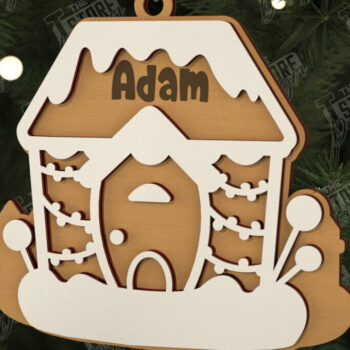 Intra απο ξύλο plywood 3mm-4mm πάχος - Πακέτο στολίδι με μελόψωμο | CNC Δίασταση 6x6 cm INTRAFABR-106125640 - Image 11