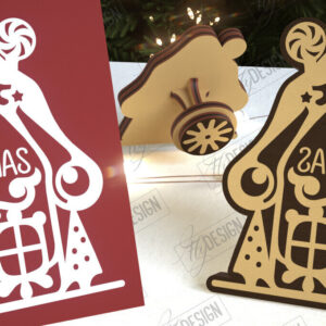 Intra απο ξύλο plywood 3mm-4mm πάχος - Σφραγίδα Gingerbread House |Χριστουγεννιάτικη σφραγίδα Δίασταση 15x15 cm INTRAFABR-107440619