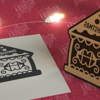 Intra απο ξύλο plywood 3mm-4mm πάχος - Πακέτο γραμματοσήμων με μελόψωμο | CNC Δίασταση 15x15 cm INTRAFABR-106527912 - Image 2