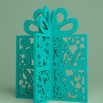 Intra απο ξύλο plywood 3mm-4mm πάχος - Gingerbread Man Laser. Μόνιμος Παρών Δίασταση 30x20 cm INTRAFABR-81904513 - Image 1