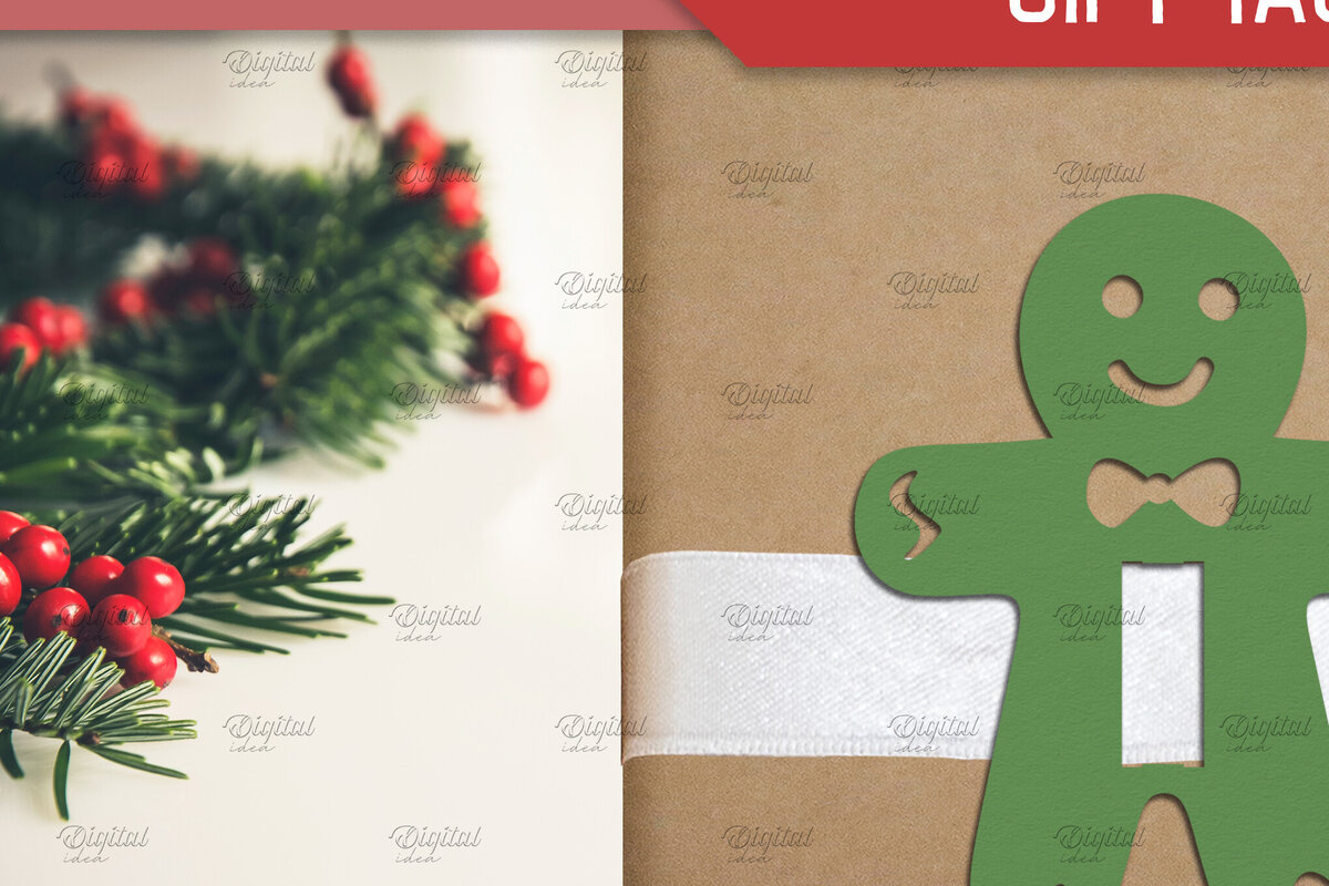 Intra απο ξύλο plywood 3mm-4mm πάχος - Gingerbread Man. Ετικέτα δώρου Χριστουγεννιάτικη κορδέλα Δίασταση 15x15 cm INTRAFABR-83081121