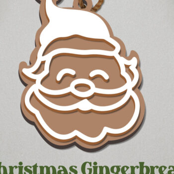 Intra απο ξύλο plywood 3mm-4mm πάχος - Στολίδι με μελόψωμο. Χριστουγεννιάτικο στολίδι Δίασταση 6x6 cm INTRAFABR-81349856 - Image 1