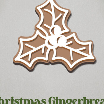 Intra απο ξύλο plywood 3mm-4mm πάχος - Στολίδι με μελόψωμο. Χριστουγεννιάτικο στολίδι Δίασταση 6x6 cm INTRAFABR-81349877 - Image 1