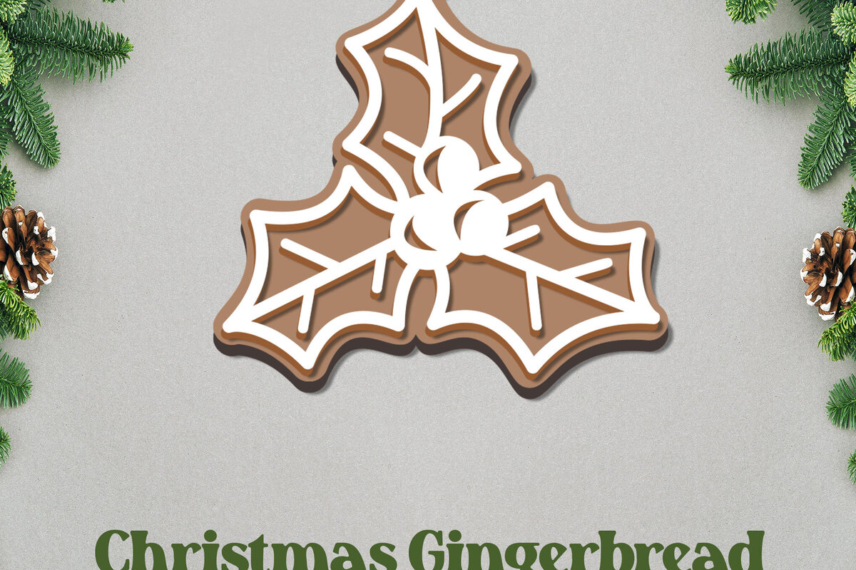 Intra απο ξύλο plywood 3mm-4mm πάχος - Στολίδι με μελόψωμο. Χριστουγεννιάτικο στολίδι Δίασταση 6x6 cm INTRAFABR-81349877