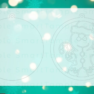 Intra απο ξύλο plywood 3mm-4mm πάχος - Στολίδι με μελόψωμο με λέιζερ Δίασταση 6x6 cm INTRAFABR-83948895