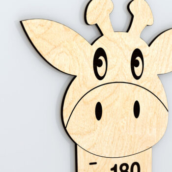 Intra απο ξύλο plywood 3mm-4mm πάχος - Διάγραμμα ανάπτυξης καμηλοπάρδαλης, διάγραμμα ύψους Δίασταση 30x20 cm INTRAFABR-65816313 - Image 4