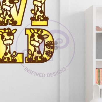 Intra απο ξύλο plywood 3mm-4mm πάχος - Giraffe Name Letters Alphabet Σετ X 45 Δίασταση 30x20 cm INTRAFABR-91466522 - Image 3