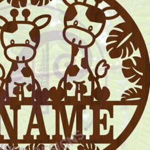 Intra απο ξύλο plywood 3mm-4mm πάχος -  περικοπής   Name Giraffe Δίασταση 30x20 cm INTRAFABR-69369815