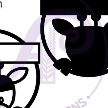 Intra απο ξύλο plywood 3mm-4mm πάχος - Πινακίδα ονόματος καμηλοπάρδαλης που κρυφοκοιτάζει Laser Cut Δίασταση 30x20 cm INTRAFABR-96342451 - Image 3