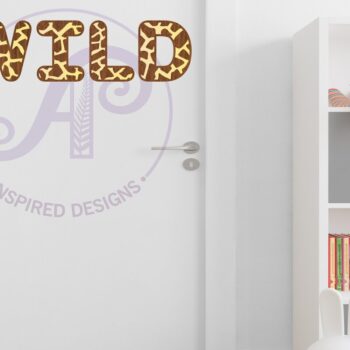 Intra απο ξύλο plywood 3mm-4mm πάχος - Giraffe Print Letters Alphabet Σετ X 26 Δίασταση 30x20 cm INTRAFABR-78077249 - Image 3