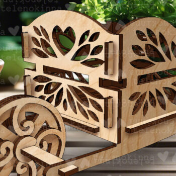 Intra απο ξύλο plywood 3mm-4mm πάχος - Κορίτσι Κουνελάκι Αγρότης| Πασχαλινή διακόσμηση Δίασταση 15x15 cm INTRAFABR-114419098 - Image 3