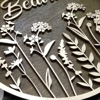 Intra απο ξύλο plywood 3mm-4mm πάχος - Cut Name Name Name Girl Δίασταση 20x20 cm INTRAFABR-32716460 - Image 3