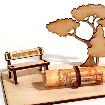 Intra απο ξύλο plywood 3mm-4mm πάχος - Δώστε χρήματα με διαφορετικό τρόπο Δίασταση 30x20 cm INTRAFABR-92963589 - Image 1