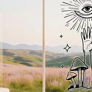 Intra απο ξύλο plywood 3mm-4mm πάχος - Γυάλινα πάνελ Μαγικός σχεδιασμός  Δίασταση 40x50 cm INTRAFABR-121807878 - Image 1