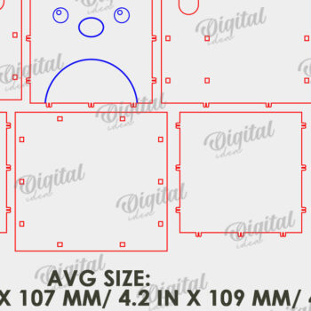 Intra απο ξύλο plywood 3mm-4mm πάχος - Πακέτο λέιζερ για γυαλιά και μολύβια Δίασταση 30x20 cm INTRAFABR-121991504 - Image 4