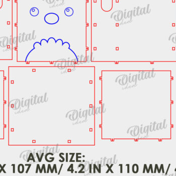 Intra απο ξύλο plywood 3mm-4mm πάχος - Πακέτο λέιζερ για γυαλιά και μολύβια Δίασταση 30x20 cm INTRAFABR-121991504 - Image 10