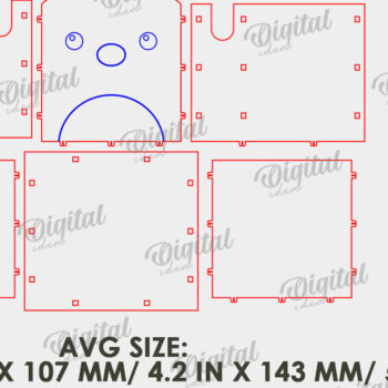 Intra απο ξύλο plywood 3mm-4mm πάχος - Πακέτο λέιζερ για γυαλιά και μολύβια Δίασταση 30x20 cm INTRAFABR-121991504 - Image 18