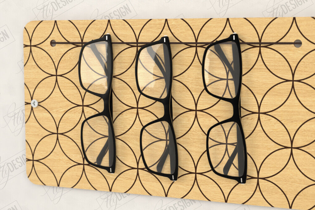 Intra απο ξύλο plywood 3mm-4mm πάχος - Βάση γυαλιών Laser Cut |Βάση γυαλιών Δίασταση 20x20 cm INTRAFABR-122896885