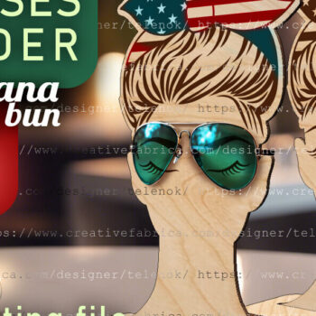 Intra απο ξύλο plywood 3mm-4mm πάχος - Γυαλοθήκη  | Messy Bun Bandana Δίασταση 30x20 cm INTRAFABR-97112505 - Image 1