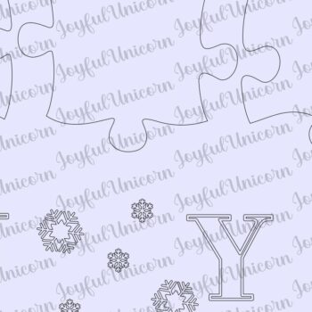 Intra απο ξύλο plywood 3mm-4mm πάχος - Χριστουγεννιάτικο παζλ τοίχου Glowforge  Δίασταση 18x45 cm INTRAFABR-38542164 - Image 2